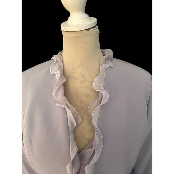 Montage by Mon Cheri Mother of Bride Lavender Dress & Jacket Pleated Front 12 - Picture 3 of 16